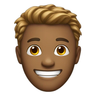 A confidential young man with a energetic smile  sticker