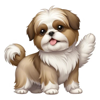 Shih tzu stretching sticker