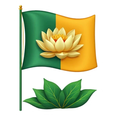 Bjp Lotus flag emoji sticker