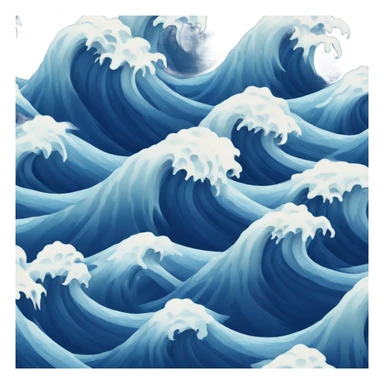 Ocean waves sticker