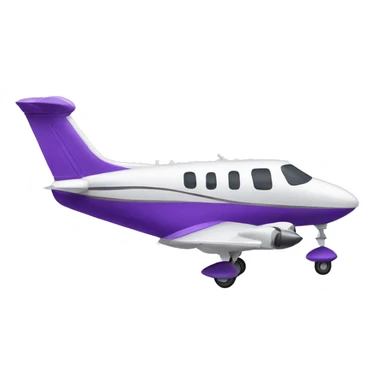 Violet private plane sticker