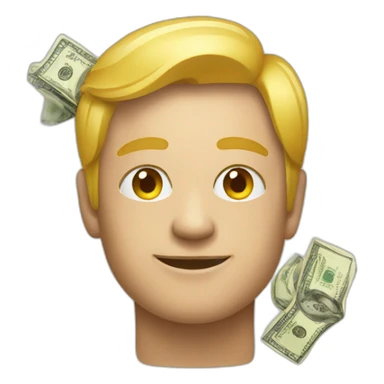emoji with money sticker