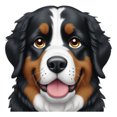 bernese mountain dog snow sticker