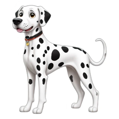 Dalmatian full body sticker