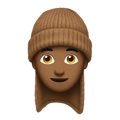 Brown Beanie sticker