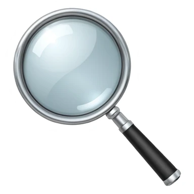 magnifying glass tilted left sticker