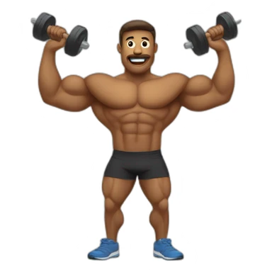 Gym fitness muscule  sticker