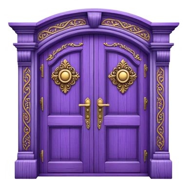 purple door sticker