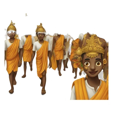 cultural procession in Sri Lanka sticker