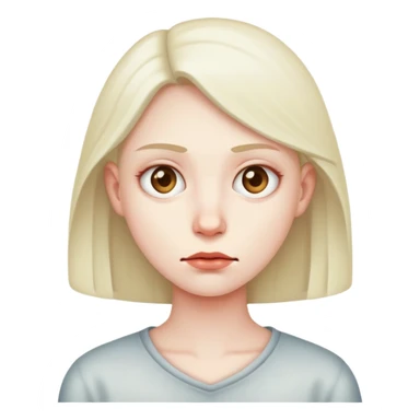 A dull expression sticker