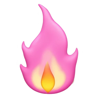 Flame-in-pink-pastel-shade  sticker