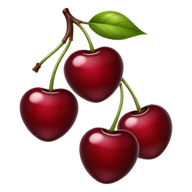 dark red cherries sticker