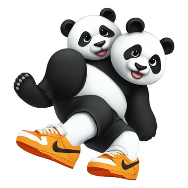 black nike panda dunks sticker