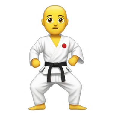 Karateka sticker
