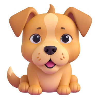 A crying dog sticker