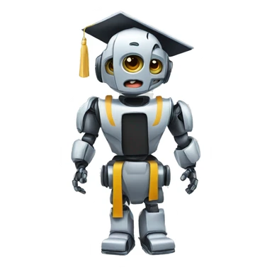 graduating high school robo sticker