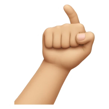 sideways thumb sticker