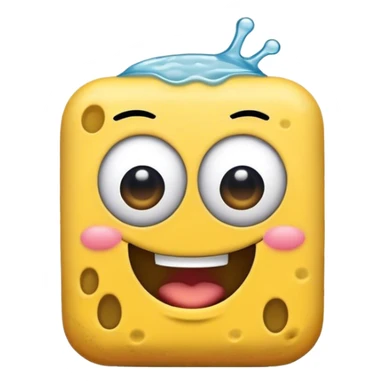 Cara de Bob esponja enojado sticker