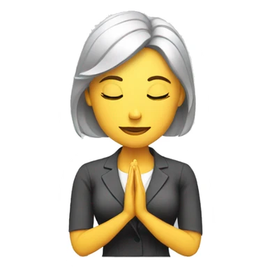 MEDITATING BUSINESS WOMAN sticker