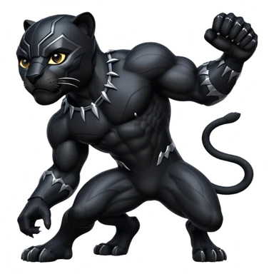 Черная пантера 🐈‍⬛ sticker