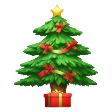 Christmas tree with Gift  sticker