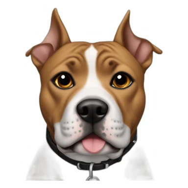 Dog staffie black sticker