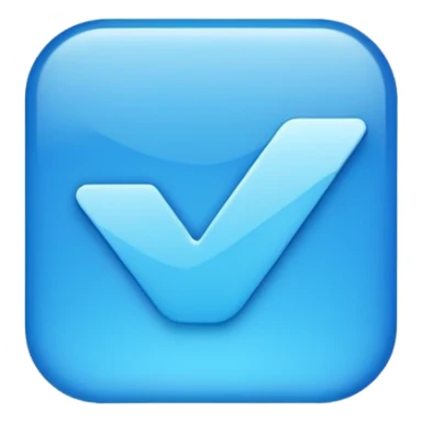 blue tick sticker