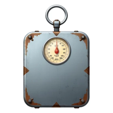 vintage body scale sticker