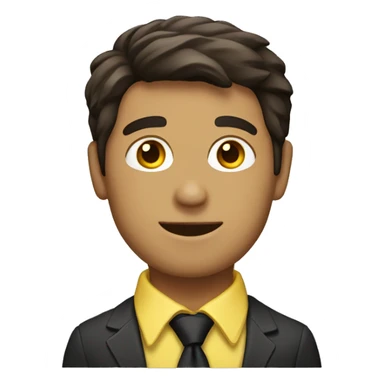 man holding a cat wearing a yellow tie , the man has dark brown hair , the man is white  sticker