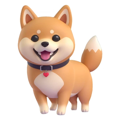 shiba inu, excited sticker