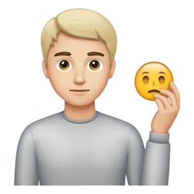 Person choosing themself sticker