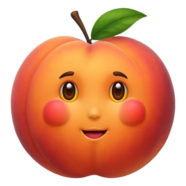 Peach sticker