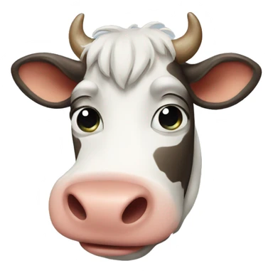 Crying cow sticker