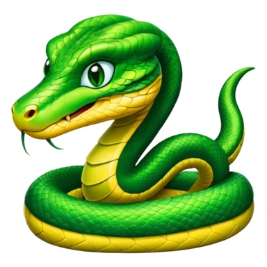 green viper cute sticker