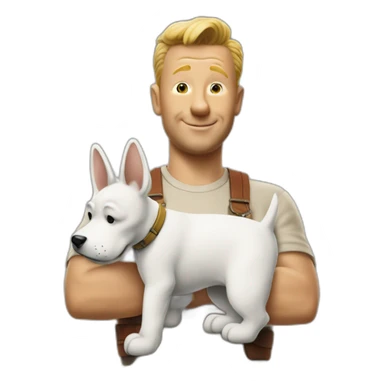 milou et tintin sticker