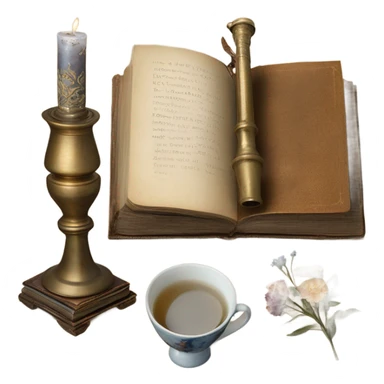 vintage still life sticker