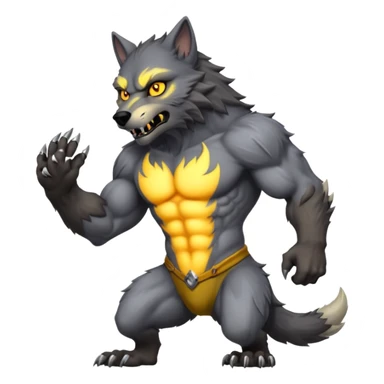 Female Werewolf body sticker
