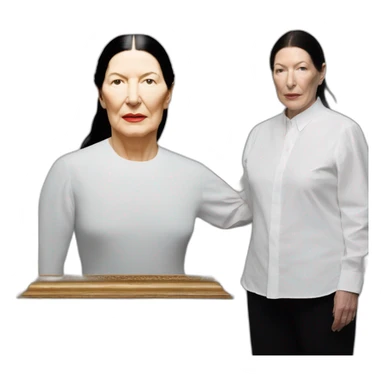 Artist Marina Abramovic with Ulay sticker