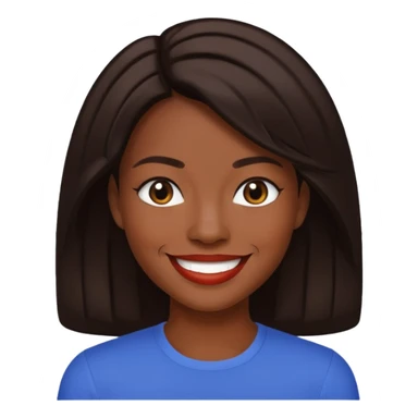 Dawn Richards with dark brown hair, medium dark skin sticker