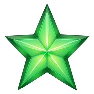 Green star sticker