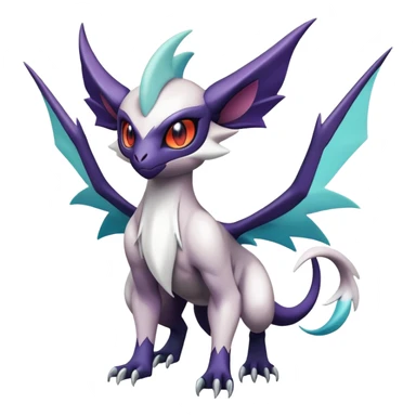 Shiny Absol-Noibat-Noivern-Hybrid (Full body) sticker