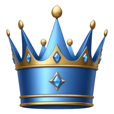 blue crown sticker