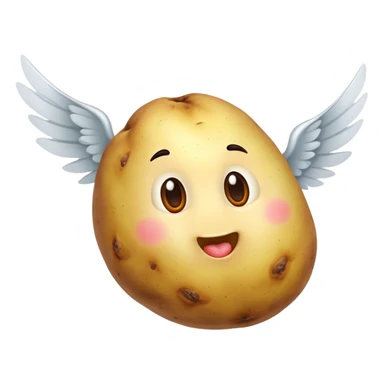 Potato with wings sticker