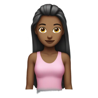 Girl modeling  sticker