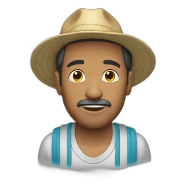 hombre agua aseo sticker