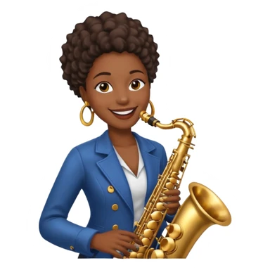 Street Music Performer black woman  sticker