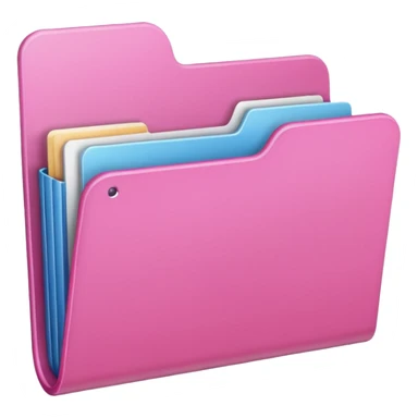 pink folder aesthetic icon sticker