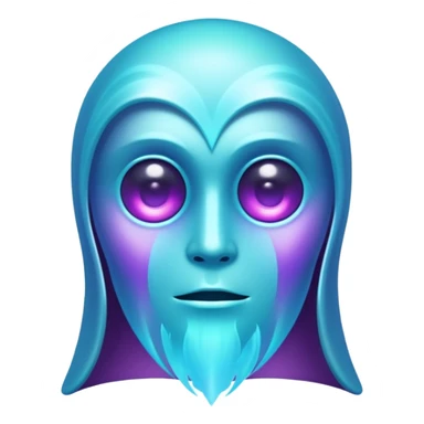 glitter cian and purple phantom sticker