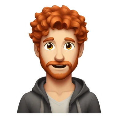 redhead handsome werewolf in love sticker