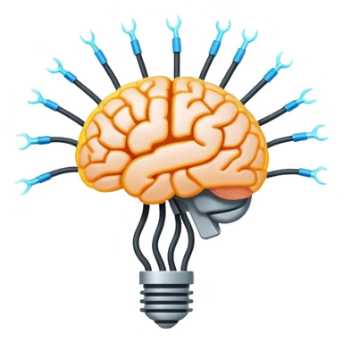 brain nerve signal only one  sticker